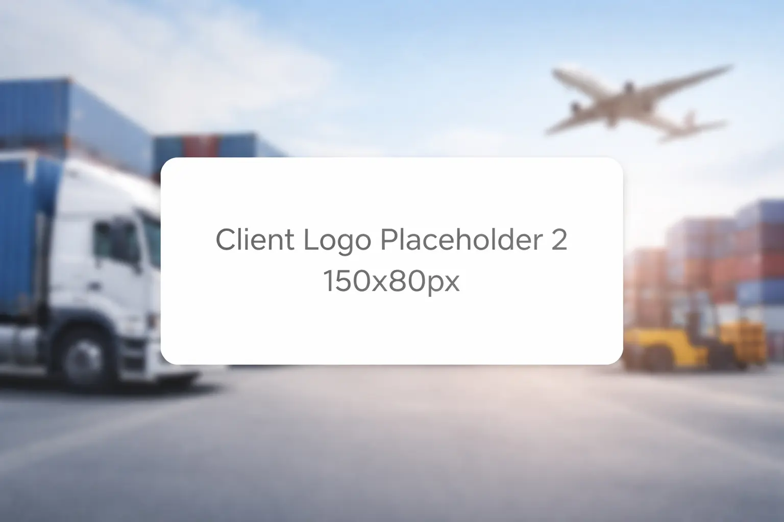 Client logo placeholder 2. 150x80px white space